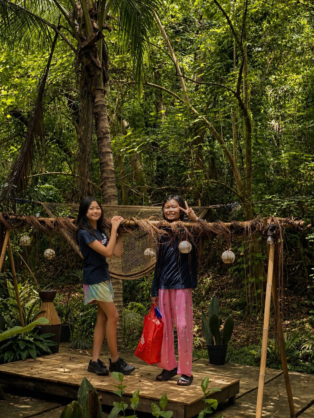 Domescape — forest pathway through the natural grounds